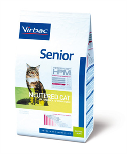 Virbac HPM Senior Neutered Cat. Kattefoder til senior (dyrlæge diætfoder) 3 kg